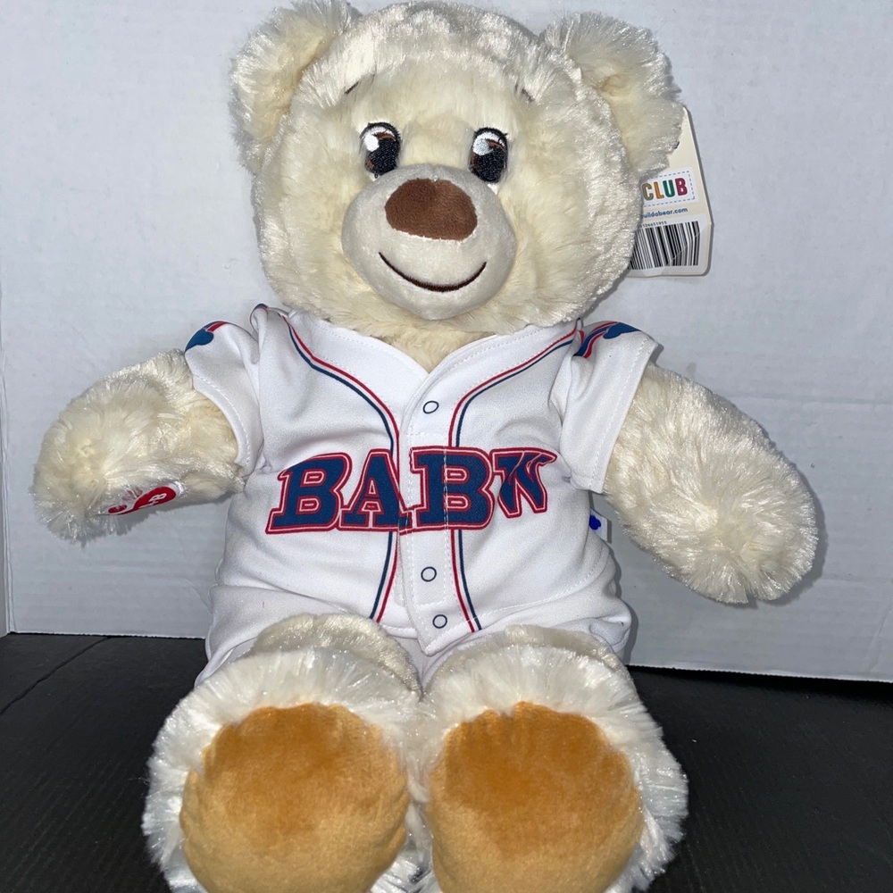 NWT Build A Bear lil pudding with baseball outfit